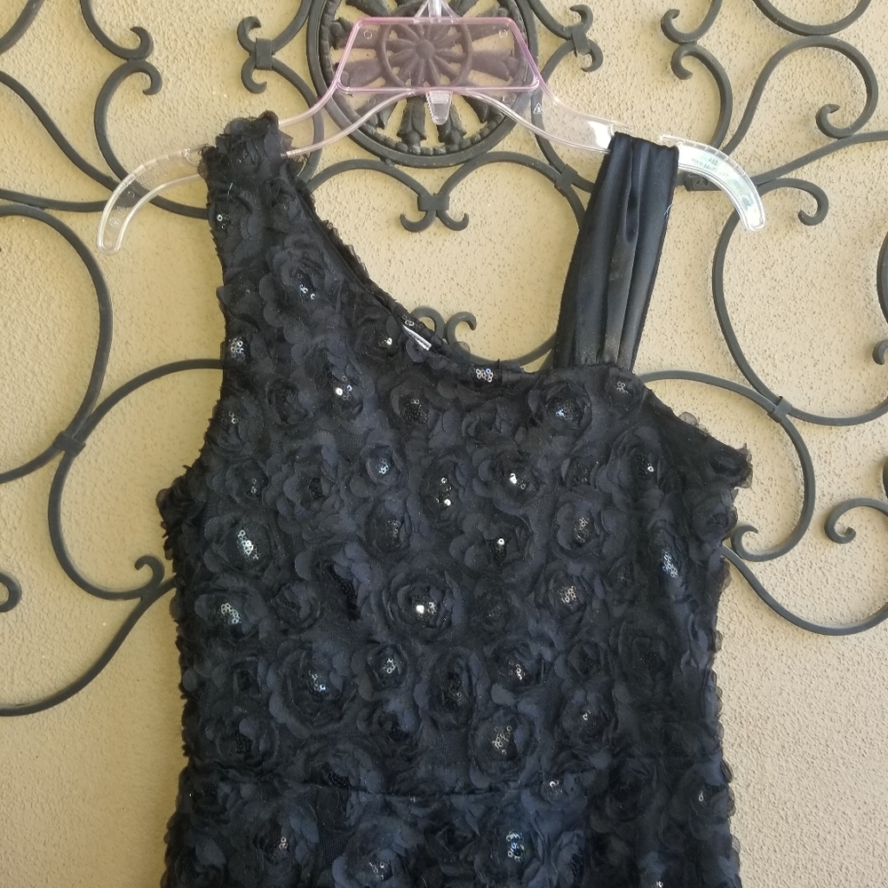 FUN AND FLIRTY 3D ROSETTE DRESS SZ 14 - Picture 3 of 5